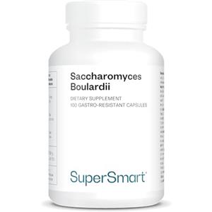 Supersmart Saccharomyces Boulardii - Aiuta a riequilibrare la flora intestinale e a ridurre i disturbi digestivi - 20 Miliardi di UFC - Probiotico - Ultra lievito - Vegano - DrCaps™ - Supersmart