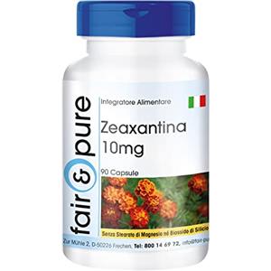 Fair & Pure® - Zeaxantina 10mg - Naturale - da fiore di calendula - Vegan - 90 Capsule