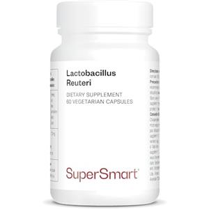 Supersmart Lactobacillus Reuteri - Integratore per il Comfort Digestivo - 5 miliardi di UFC al giorno - Contribuisce alla Salute del Transito Intestinale - Senza OGM - 60 DR Caps™ - Senza Glutine - Supersmart