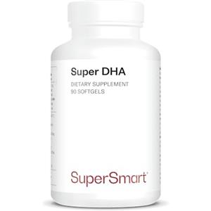 Supersmart Super DHA - Cuore e Cervello - Acido docosaesaenoico - Acido eicosapentaenoico - Formula naturale di Omega-3 - Pesca sostenibile - Senza OGM - Supersmart