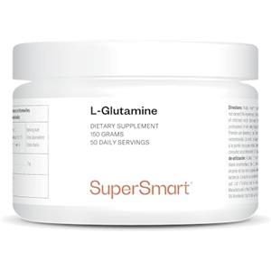 Supersmart L-Glutammina 150g - Coadiuvante nel recupero sportivo - Contribuisce alla sintesi proteica e al rinnovamento della massa muscolare - Qualità superiore e controllata - Vegano - Supersmart