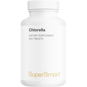 Supersmart Chlorella - Estratto di alghe verdi - Aiuta a mantenere la normale funzione intestinale -Supporta il fegato e il sistema immunitario - Arricchito con proteine, ferro, vitamina B12- Vegano -SuperSmart