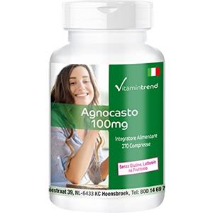 Vitamintrend Agnocasto 100mg - Con zinco - altamente dosato - Vegan - 270 Compresse | Vitamintrend®