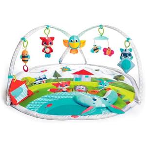 Tiny Love Dynamic Gymini Palestrina bambini evolutiva con Archi Regolabili, Palestrina musicale con gioco con musiche e luci, Tappeto Gioco pieghevole grande 100 x 90 cm, Collezione Meadow Days