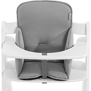 hauck Riduttore Seggiolone Pappa Alpha Cosy Comfort - Riduttore per Seggiolone Alpha+ con Laterali Rinforzati e Schienale Alto - Cuscino per Seggiolone in Tessuto Stretch di Alta Qualità - Grigio