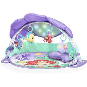 Bright Starts, Disney Baby, Palestrina Luci & Melodie La Sirenetta, 25+ Min di Melodie, 6 Giocattoli, Età Neonato +, Viola