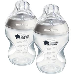 Tommee Tippee Biberon anti-colica Natural Start 260 ml, con tettarella simile al seno materno, valvola anti-colica, autosterilizzante, 2 pezzi