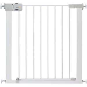 Safety 1st Secure Tech Metal Cancelletto Di Sicurezza In Metallo Per Bambini, Porte, Scale, Vani Con Apertura 73-80 Allungabile Fino A 136 Con Estensioni Vendute Separatamente, In Metallo Bianco