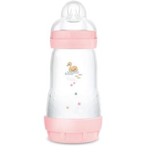 MAM Biberon Easy Start Anticolica, con Tettarella in Silicone SkinSoftTM, 2+ Mesi, 260 ml, Rosa