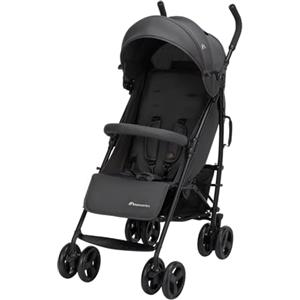 Bebeconfort Dusk, Passeggino Neonato 0-4 anni (22 kg), Passeggino Leggero (5,6 kg), Passeggino da Viaggio Compatto Chiusura Ombrello, Reclinabile, Morbidi Tessuti Imbottiti, Mineral Graphite