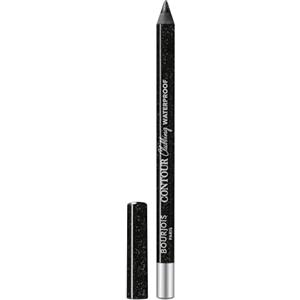 Bourjois Paris Contour Clubbing Matita Occhi Waterproof, Texture Scorrevole e Morbida, Formula con Oli di Jojoba, No. 55 Ultra Black Glitter, 1.2g