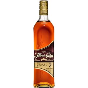 Flor De Cana Flor de Caña 7 anni, Rum Scuro, Senza Zuccheri Aggiunti, Bottiglia da 700ml