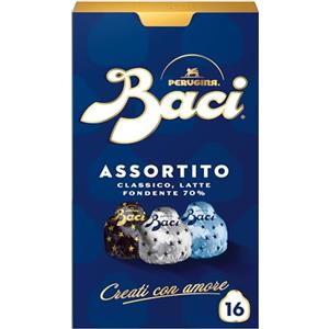 Perugina BACI PERUGINA Assortito Cioccolatini ripieni al Gianduia, Scatola 200g