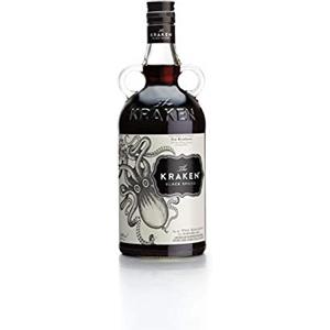 The Kraken 70cl - Rum nero speziato: canna da zucchero, rum caraibici scuri e 13 spezie. 40% vol.