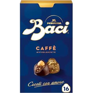 BACI PERUGINA Caffè Cioccolatini Fondenti ripieni al Gianduia, Scatola 200g