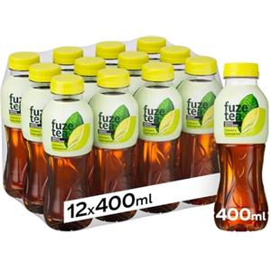 Fuze Tea, Bevanda Rinfrescante Analcolica di Té al Gusto Limone e Citronella, Senza Zuccheri - 1 Confezione da 12 Bottiglie da 400 ml