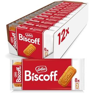 Biscoff Lotus Biscoff Pocket | Biscotti Caramellati | Senza Coloranti e Senza Aromi Aggiunti | Gusto Unico e Croccante | 12 Bustine da 8 Confezioni, Monoporzioni da 2 Biscotti | 1.48 kg