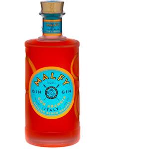 Malfy Gin con Arancia, Premium Gin Italiano Agrumato, Infuso di 9 Botaniche con infusione di Arance Rosse della Sicilia, vol 41%, 70CL