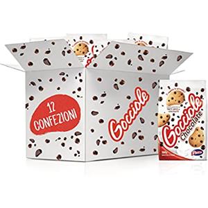 Pavesi Biscotti Frollini Gocciole Cioccolato, 12 Pack da 500 g Senza Olio di Palma