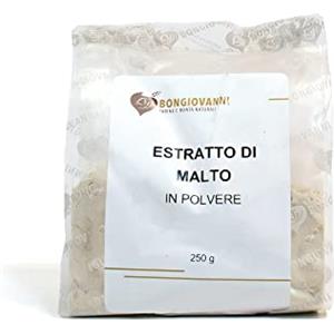 BONGIOVANNI FARINE E BONTA' NATURALI Estratto di Malto In Polvere per Prodotti da Forno - Formato da 250 grammi
