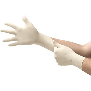Ansell TouchNTuff 69-318 Guanti Monouso in Lattice, Senza Polvere, Protezione Multiuso per Usi Alimentari, Domestici e Professionali, Lattice di Gomma Naturale, Bianco, Taglia S (100 Guanti)