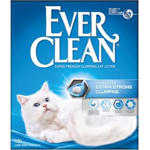 Ever Clean Lettiera Agglomerante Extra Forte Ever Clean, 10.Litri, Non Profumata