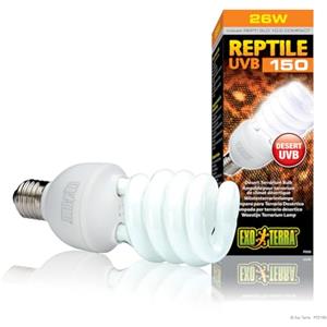 Exo Terra Reptile UVB 150 PT2189, Lampada per Terrario Desertico, 25 Watt