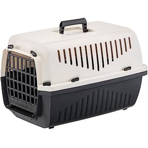 Ferplast Trasportino Gatto SKIPPER 1, Trasportino Cane Taglia Piccola e Gatti max 5 Kg, Trasportino Rigido, Viaggio Animali Domestici, 48 x 32 x h 31 cm, in Plastica con Maniglia Pieghevole