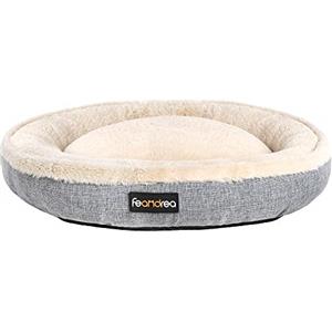 Feandrea Cuccia per Cani Gatti, Forma di Ciambella, 75cm, Grigio PGW075G02