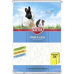 KAYTEE Superpet | Lettiera Clean & Cozy per Piccoli Animali/roditori/criceti | Bianco | 99,9% priva di Polvere | Controllo degli odori | 49,2 Litri