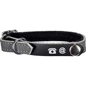 Bobby 65318 - Collana con scritta Porte-Adresse, Grigio