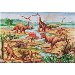 Melissa & Doug Puzzle da Pavimento in Cartone - 48 Pezzi giganti Dinosauri, Giocattoli per lo Sviluppo, Gioco Educativo, Giochi creativi, Regalo Bambini Bambine di 3 4 5 6 anni, brand is Melissa & Doug, variation theme is Style that is Puzzle Da Pavimento