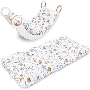 Totsy Baby Cuscino da pavimento bambini 60x120 cm - tappetino neonati grande per palestrina e arco montessori tappeto gioco neonato gattonamento morbido bebe materassino Grigio