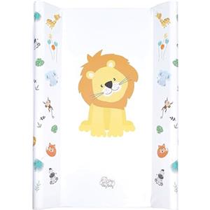 Totsy Baby Fasciatoio neonato 70x47 cm - universale portatile materassino rigido a cuneo tappetino per cassettiera lavatrice e tavolo lavabile e impermeabile 1. Motivo Safari