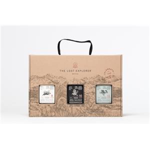 The Lost Explorer Mezcal The Lost Explorer Trilogy Pack - Mezcal Messicano, Prodotto con 100% Agave, Dolce e Speziato, 42%, Bottiglia in Vetro da 60 ml, Gift Pack