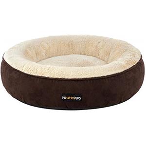 Feandrea Cuccia per Cani, a Forma di Ciambella, 50 cm, Marrone PGW050K01