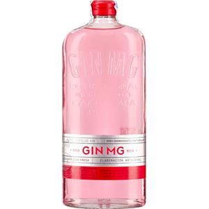 GIN MG MG Gin Pink, 700 ml, London Dry, Ideale per un Gin Tonic Premium, con Note Floreali ed Agrumate, con Estratti di Aromi Naturali da Fragole Macerate, Prodotto in Spagna, Idea Regalo, 40% Vol.