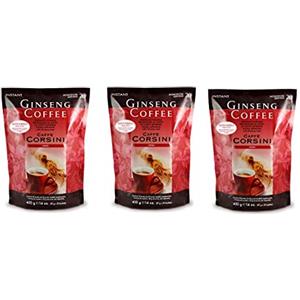 CAFFÈ CORSINI 1950 Caffè Corsini - Caffè Solubile al Ginseng, Caffè in Polvere dal Gusto Dolce, 3 Confezioni da 20 Bustine