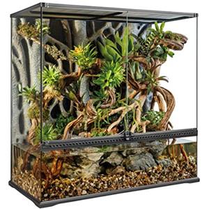 Exo Terra PT2609AI Terrario in Vetro 90 x 45 x 90 cm, Parete Posteriore Incluso