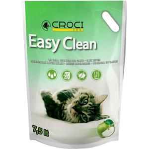 Croci Easy Clean Mela Verde - Lettiera Gatto Silicio - Sabbia Lettiera per Gatti in Cristalli di Silicio prumata alla Mela Verde - Sabbietta Gatto ad Alto Assorbimento e Veloce da Pulire, 7,5 Lt