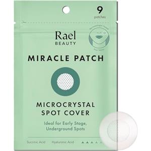 Rael Miracle Microcrystal Patch Brufoli - Per Acne Agli Inizi, Idrocolloide Pimple Patches con Olio dell'Albero del Tè, Cerotti Brufoli (9 Pezzi)