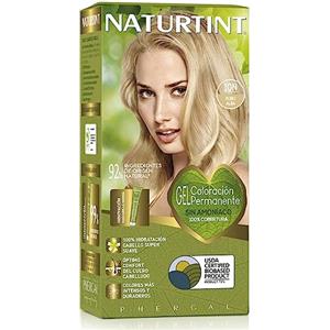 Naturtint Colorazione senza ammoniaca, Copertura dei capelli grigi al 100%, Ingredienti vegetali, Colore naturale e di lunga durata, 10N Biondo Alba, 170ml