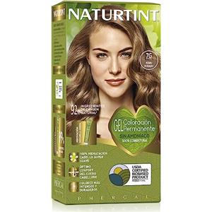 Naturtint Colorazione senza ammoniaca, Copertura dei capelli grigi al 100%, Ingredienti vegetali, Colore naturale e di lunga durata, 7G biondo dorato, 170ml