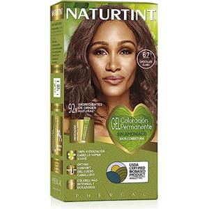 Naturtint Colorazione senza ammoniaca, Copertura dei capelli grigi al 100%, Ingredienti vegetali, Colore naturale e di lunga durata, 6.7 Cioccolato chiaro, 170ml