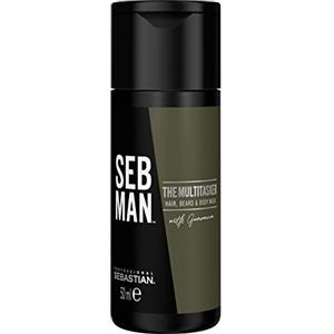 Wella Seb Man The Multitasker, Detergente per Capelli, Barba e Corpo, Shampoo 3 in 1, Per Tutti i Tipi di Capelli, Multi Beneficio, Estratto di Guaranà, 50ml