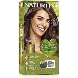 Naturtint Colorazione senza ammoniaca, Copertura dei capelli grigi al 100%, Ingredienti vegetali, Colore naturale e di lunga durata, 5G Marrone dorato chiaro, 170ml