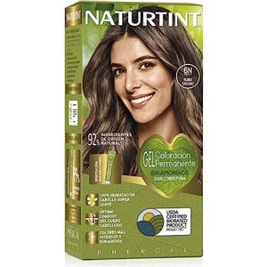 Naturtint Colorazione senza ammoniaca, Copertura dei capelli grigi al 100%, Ingredienti vegetali, Colore naturale e di lunga durata, 6N Biondo Scuro, 170ml