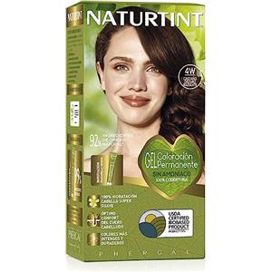 NATURTINT Biobased, colorazione permanente senza ammoniaca, 100% copertura di capelli grigi, tintura per capelli, ingredienti naturali, colore intenso, naturale e durevole, 5 WB marrone rame, 170 ml