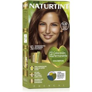 Naturtint Colorazione senza ammoniaca, Copertura dei capelli grigi al 100%, Ingredienti vegetali, Colore naturale e di lunga durata, 6.35 Marrone cannella intenso, 170ml
