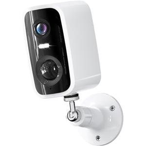 YESKAMOU Telecamera di sorveglianza wireless 2.4G WiFi, 2K Interno/Esterno con Batteria, Visione Notturna a Colore, Rilevazione di Movimento AI e PIR, Audio Bidirezionale, Stato di Impermeabilità IP65